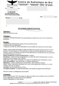 Перевод медицинского отчёта о пациенте с французского на русский.